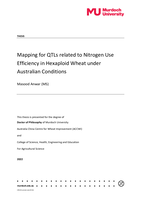 Mapping for QTLs related to Nitrogen Use Efficiency in Hexaploid Wheat under Australian Conditions