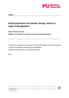 Social protection and climate change: what’s at stake in Bangladesh?