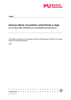 Adverse effects of synthetic colloid fluids in dogs