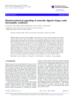 Bioelectrochemical upgrading of anaerobic digester biogas under thermophilic conditions