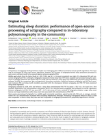 Estimating sleep duration: performance of open-source processing of actigraphy compared to in-laboratory polysomnography in the community