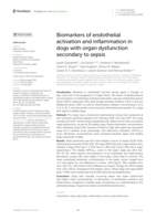 Biomarkers of endothelial activation and inflammation in dogs with organ dysfunction secondary to sepsis