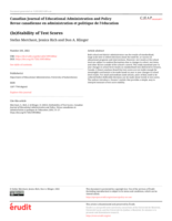 (In)Stability of Test Scores