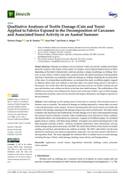 Qualitative Analyses of Textile Damage (Cuts and Tears) Applied to Fabrics Exposed to the Decomposition of Carcasses and Associated Insect Activity in an Austral Summer