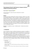 Thermodynamic Data for Sn(IV) Species in Aqueous Solution: A Matter of Controversy and Error