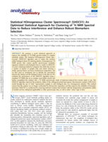 Statistical HOmogeneous Cluster SpectroscopY (SHOCSY): An Optimized Statistical Approach for Clustering of H-1 NMR Spectral Data to Reduce Interference and Enhance Robust Biomarkers Selection