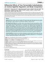 Differential Effects of Two Fermentable Carbohydrates on Central Appetite Regulation and Body Composition