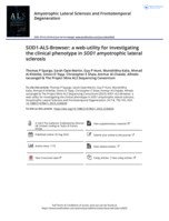 SOD1-ALS-Browser: a web-utility for investigating the clinical phenotype in SOD1 amyotrophic lateral sclerosis