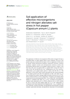 Soil application of effective microorganisms and nitrogen alleviates salt stress in hot pepper (Capsicum annum L.) plants