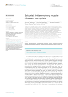 Editorial: Inflammatory muscle diseases: an update