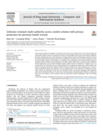Collusion resistant multi-authority access control scheme with privacy protection for personal health records