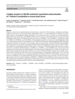 A highly sensitive LC-MS/MS method for quantitative determination of 7 vitamin D metabolites in mouse brain tissue