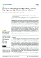 Recovery of Tellurium from Waste Anode Slime Containing High Copper and High Tellurium of Copper Refineries