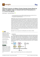 Optimal capacity of a battery energy storage system based on solar variability index to smooth out power fluctuations in PV-Diesel Microgrids