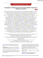 Investigation of shared genetic risk factors between Parkinson's Disease and cancers