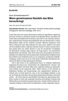 Reviewed Publication: Evil in Joint Action. The Ethics of Hate and the Sociology of Original Sin. New York: Routledge, 2020, 324 S.