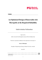 An optimized design of renewable-rich microgrids at the required reliability