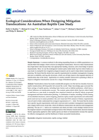 Ecological considerations when designing mitigation translocations: An Australian Reptile Case Study