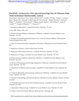 PheMIME: An Interactive Web App and Knowledge Base for Phenome-Wide, Multi-Institutional Multimorbidity Analysis: The Preprint Server for Health Sciences