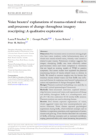 Voice hearers' explanations of trauma‐related voices and processes of change throughout imagery rescripting: A qualitative exploration