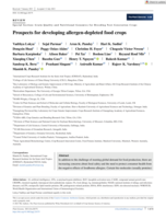 Prospects for developing allergen‐depleted food crops