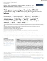 Whole genome resequencing and phenotyping of MAGIC population for high resolution mapping of drought tolerance in chickpea