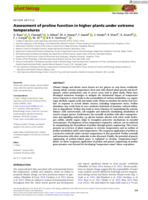 Assessment of proline function in higher plants under extreme temperatures