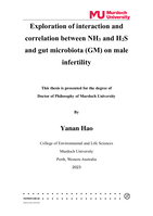 Exploration of interaction and correlation between NH3 and H2S and gut microbiota (GM) on male infertility