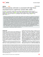 Elevated plasma sclerostin is associated with high brain amyloid-β load in cognitively normal older adults
