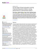 Can ten days of heat acclimation training improve temperate-condition rowing performance in national-level rowers?
