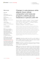 Changes in subcutaneous white adipose tissue cellular composition and molecular programs underlie glucose intolerance in persons with HIV