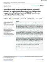 Morphological and molecular characterization of Isospora elliotae n. sp. (Apicomplexa: Eimeriidae) from the Australian magpie Gymnorhina tibicen (Latham, 1801) (Passeriformes: Artamidae) in Western Australia