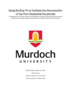 Sizing Rooftop PV to Facilitate the Disconnection of Gas from Residential Households : The development of a techno-economic model designed to estimate the financial and environmental viability of converting gas-dependent households into all-electric homes with PV penetration