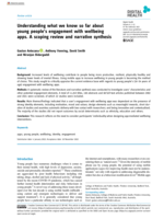 Understanding what we know so far about young people's engagement with wellbeing apps. A scoping review and narrative synthesis