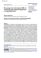 Do young men and women differ in well-being apps usage? Findings from a randomised trial