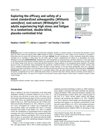 Exploring the efficacy and safety of a novel standardized ashwagandha (Withania somnifera) root extract (Witholytin®) in adults experiencing high stress and fatigue in a randomized, double-blind, placebo-controlled trial