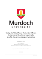 Testing of a Virtual Power Plant under Different Environmental Conditions: Exploring the benefits of a control strategy in fuel savings