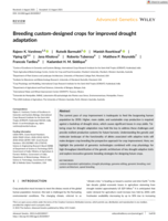 Breeding custom‐designed crops for improved drought adaptation