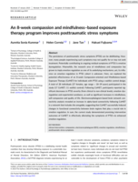 An 8-week compassion and mindfulness–based exposure therapy program improves posttraumatic stress symptoms