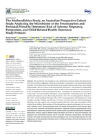 The MothersBabies Study, an Australian prospective cohort study analyzing the microbiome in the preconception and perinatal period to determine risk of adverse pregnancy, postpartum, and child-related health outcomes: Study Protocol