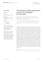 Developing a welfare assessment protocol for Australian lot-fed cattle