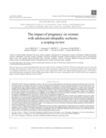 The impact of pregnancy on women with adolescent idiopathic scoliosis: A scoping review