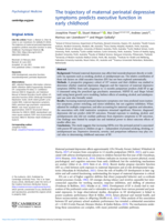 The trajectory of maternal perinatal depressive symptoms predicts executive function in early childhood