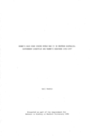 Women's paid work during World War II in Western Australia: Government direction and women's response, 1942-1947
