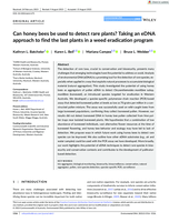 Can honey bees be used to detect rare plants? Taking an eDNA approach to find the last plants in a weed eradication program