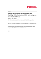 Snails in salt; taxonomy, phylogeography and physiology of the Australian salt lake gastropod genus Coxiella (Tomichiidae)