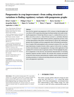 Pangenomics in crop improvement-from coding structural variations to finding regulatory variants with pangenome graphs