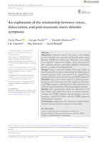 An exploration of the relationship between voices, dissociation, and post‐traumatic stress disorder symptoms