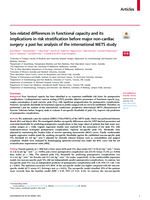 Sex-related differences in functional capacity and its implications in risk stratification before major non-cardiac surgery: a post hoc analysis of the international METS study