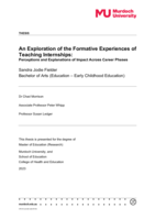 An Exploration of the Formative Experiences of Teaching Internships: Perceptions and Explanations of Impact Across Career Phases